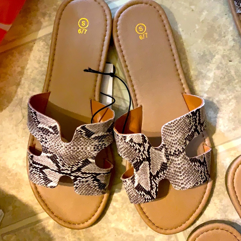 Snakeskin sandals